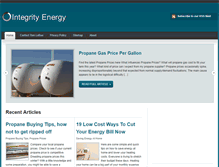 Tablet Screenshot of integrityenergy.com